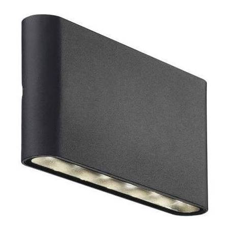 Applique Murale Plate Applique murale led exterieure plate noir 6W Applique Murale Plate