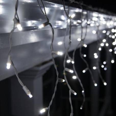Guirlande Stalactite Core Connect 2m 64 LED Blanc Chaud Câble Transpar –