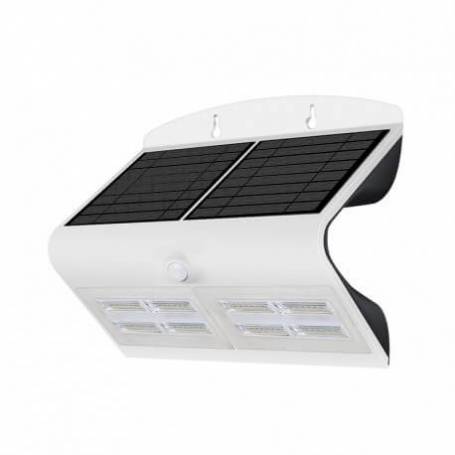 Applique murale solaire détecteur de mouvement 520Lm noir LED blanc neutre  4000K IP65 exterieur