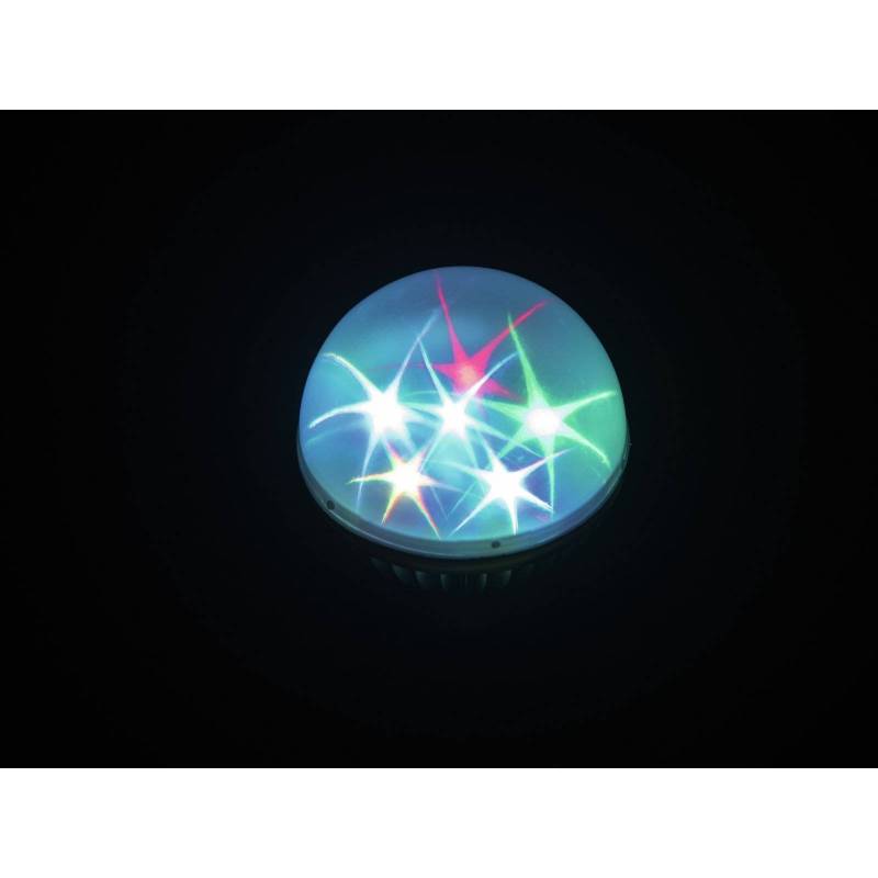 Ampoule effet étoile multicolore E27 LED professionnel