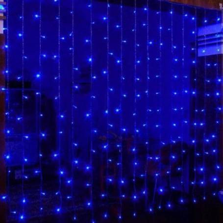 Rideau Détoile De Lumière LED 15x15 Pieds Rideaux De Scène De Couleur Bleu  Blanc Avec Contrôleur Déclairage Rideau De Vision LED Du 417,74 €
