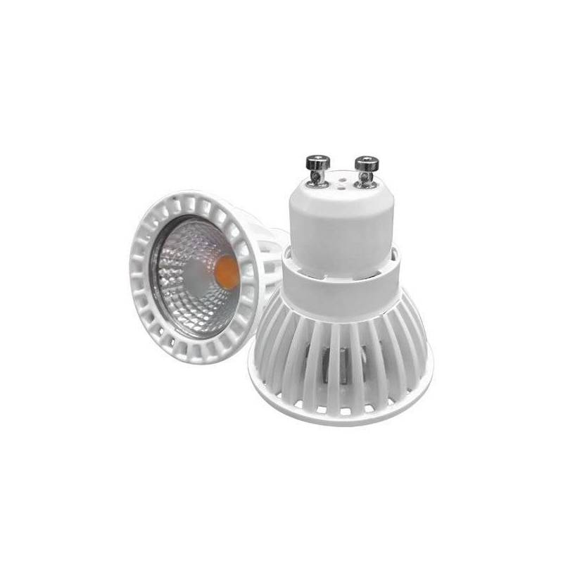 Ampoule Led Gu10 Dimmable 6w Blanche 50 Degres Cob 6000k Blanc Froid Opt 1963