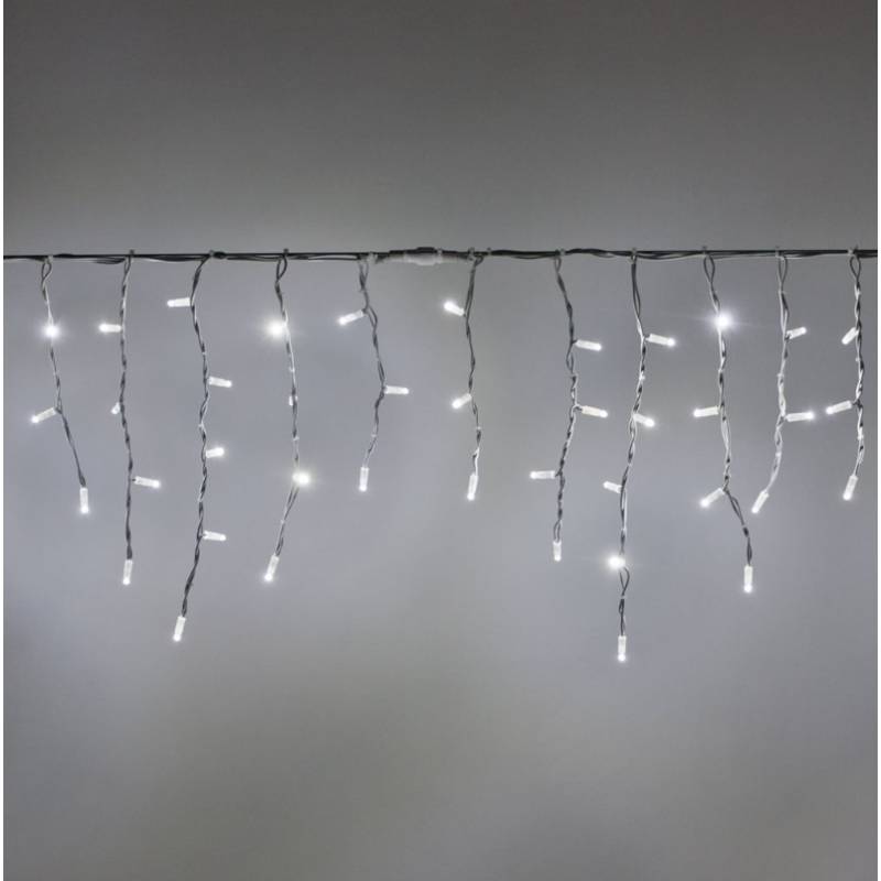 Guirlande LED stalactite flash 3M blanc chaud et blanc froid 230v