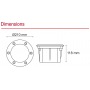 Spot encastrable sol dimensions techniques