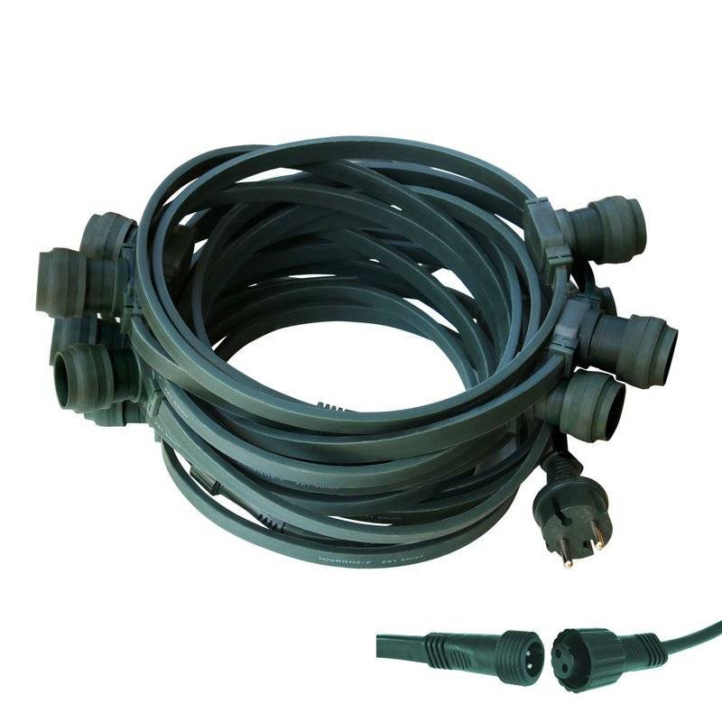 Câble tressé flexible pour guirlande lumineuse
