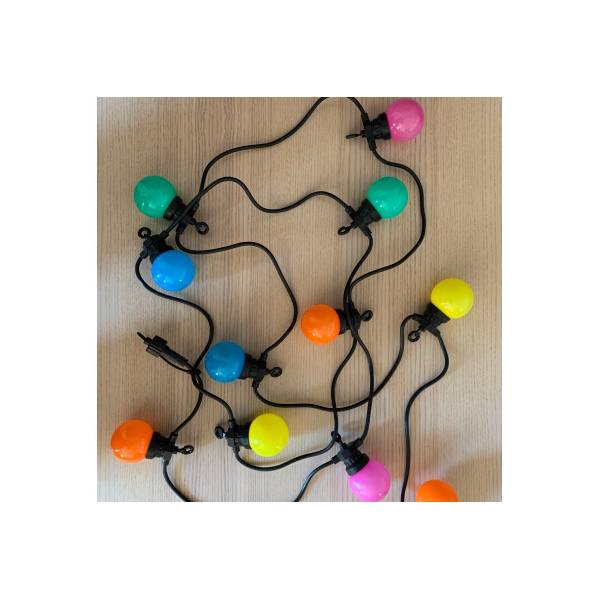 Guirlande Guinguette Fiesta 30 Globes Multicolores LED –