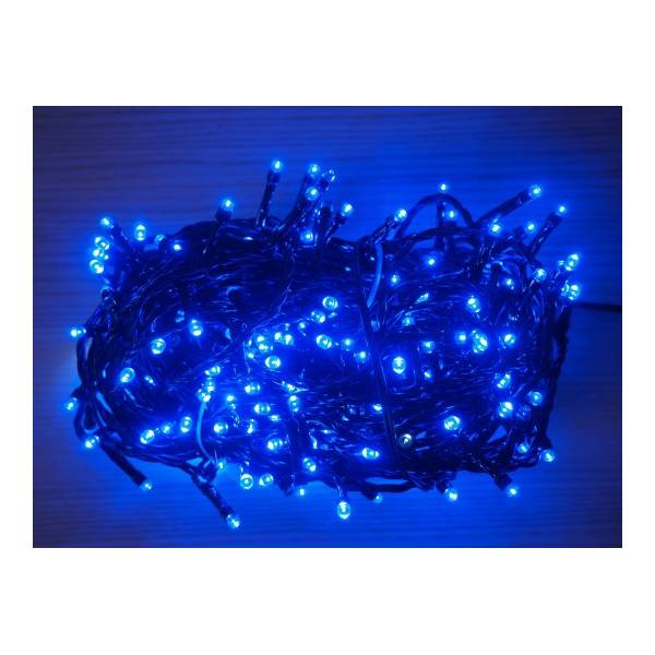 Guirlande lumineuse extérieur 18m 750 LED blanc & bleu et 8 jeux de lumière  - RETIF