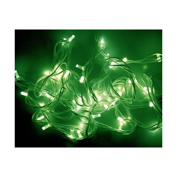 Guirlande lumineuse extérieur 20M 200 LED verte lumière fixe 230V câble  vert Leblanc