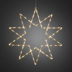 Étoile lumineuse LED à lumière fixe blanc chaud à piles - 12 cm : BLACHÈRE  ILLUMINATION - botanic®