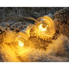 Guirlande lumineuse à leds 24m blanc chaud avec 1200 leds ECD