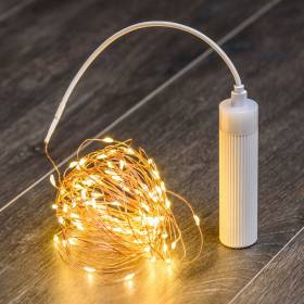 Guirlande lumineuse USB rechargeable 20m 200leds Warm avec