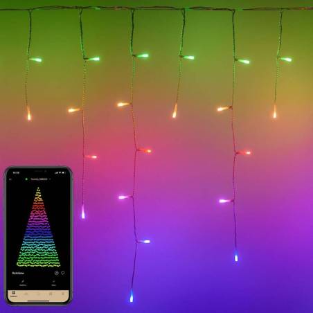 Rideau Lumineux connecté 4m H90cm APPY LED RGB smartphone