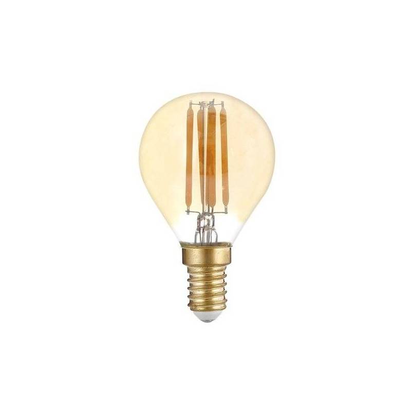 Ampoule LED E14 verre et filament - blanc chaud - 5W