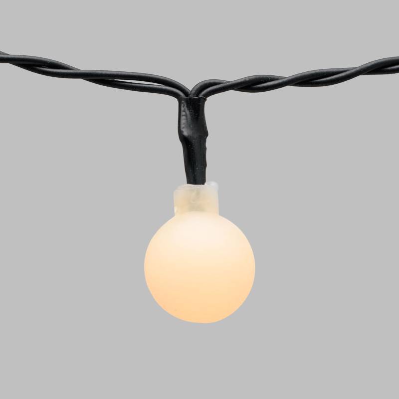 Guirlande lumineuse Solaire 5m 50 boules LED blanc chaud 8 modes