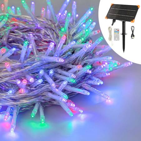 Guirlande Lumineuse Pro Connect 50m 500 LED Multicolore Câble Noir Rac –