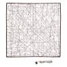 Carré 50cm 2D Square Copper Metal Marron 240 MicroLED blanc chaud Ø1,5mm 