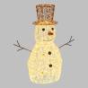 Snowman Bonhomme de Neige 3D H70cm HDM Metal Pro 3600 MicroLED FlashLED Diamond 