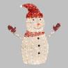 Bonhomme de neige 3D H100cm 275 Dual LED couleur au choix blanc chaud ou blanc froid