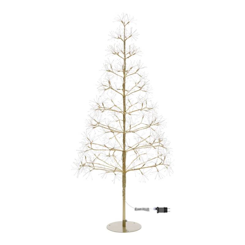 Arbre Conique Riche RICH Champagne H150cm 1500 MicroLED FlashLED avec Rameaux de Led 5m+Ø70xH150cm 