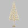 Sapin Lumineux RICH Champagne H180cm 1800 MicroLED FlashLED avec Rameaux