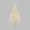 Arbre Conique Riche RICH Blanc H210cm 3000 MicroLED FlashLED avec Rameaux de Led 5m+Ø100xH210cm 