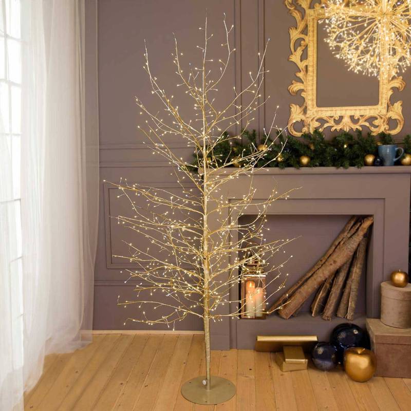 Arbre Branche TILLEUL Champagne H200cm 1120 MicroLED FlashLED 4m+Ø110xH200cm 