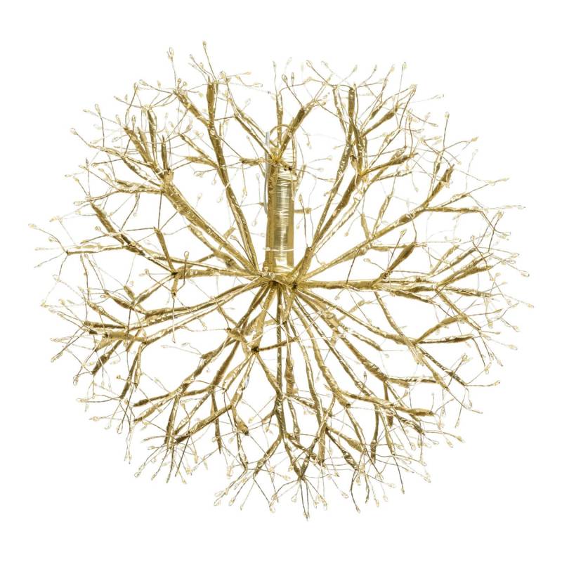 Branche Sphère Riche RICH Champagne Ø40cm 576 MicroLED FlashLED avec Rameaux de Led  5m+Ø40cm 