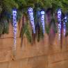 Guirlande lumineuse décorée 40 Glaçons GHP 3D LED BLEU 4+8m 