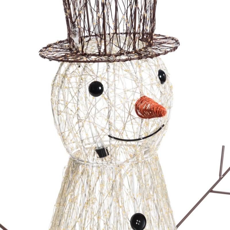 Snowman Bonhomme de Neige 3D H70cm HDM Metal Pro 3600 MicroLED FlashLED Diamond 