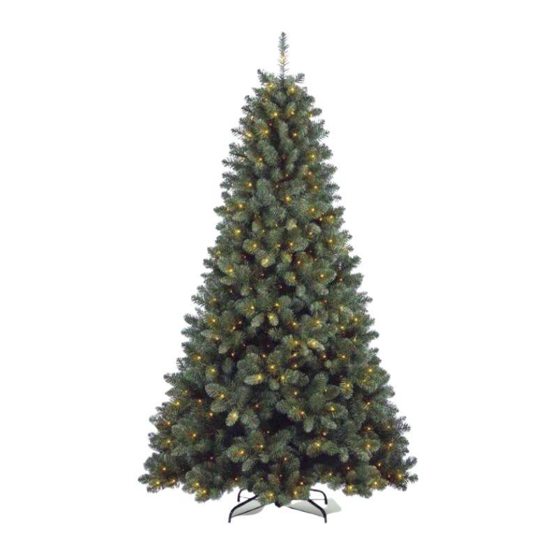 Sapin artificiel lumineux extérieur 180cm DIA 99CM vert Colosseo 200 LED blanc chaud IP44