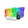 Cordon lumineux led 50 Multicolores RGB 30 LED/M horizontales Anti-UV professionnel avec télécommande