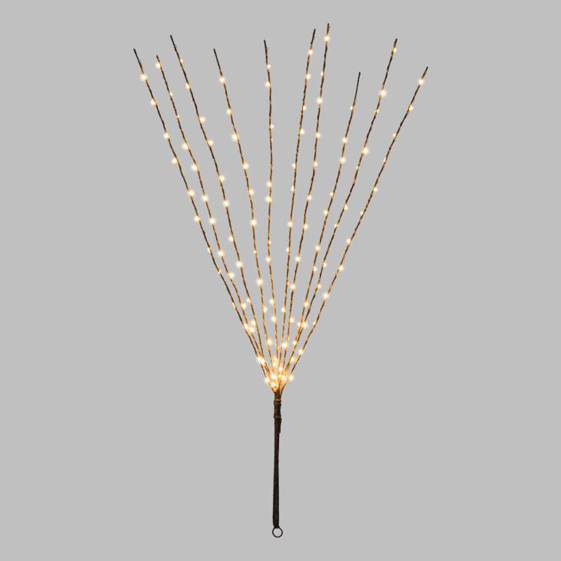 Branche lumineuse H75 CM 120 LED blanc chaud tronc Marron