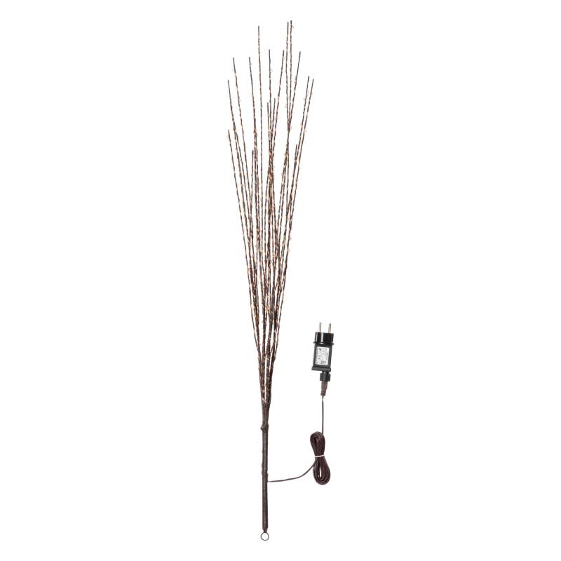 Branche lumineuse H100cm 220 LED blanc chaud tronc Marron