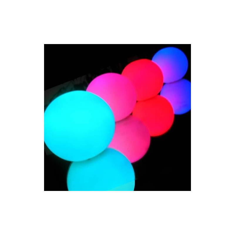 Mini boule lumineuse led multicolore piles fixe ou clignotement