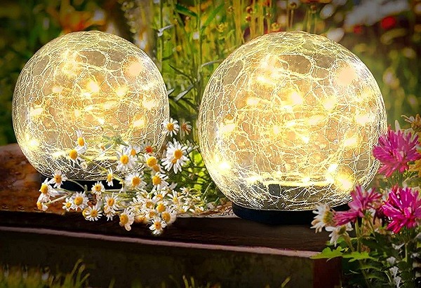Boule lumineuse solaire boule de jardin boule solaire décoration