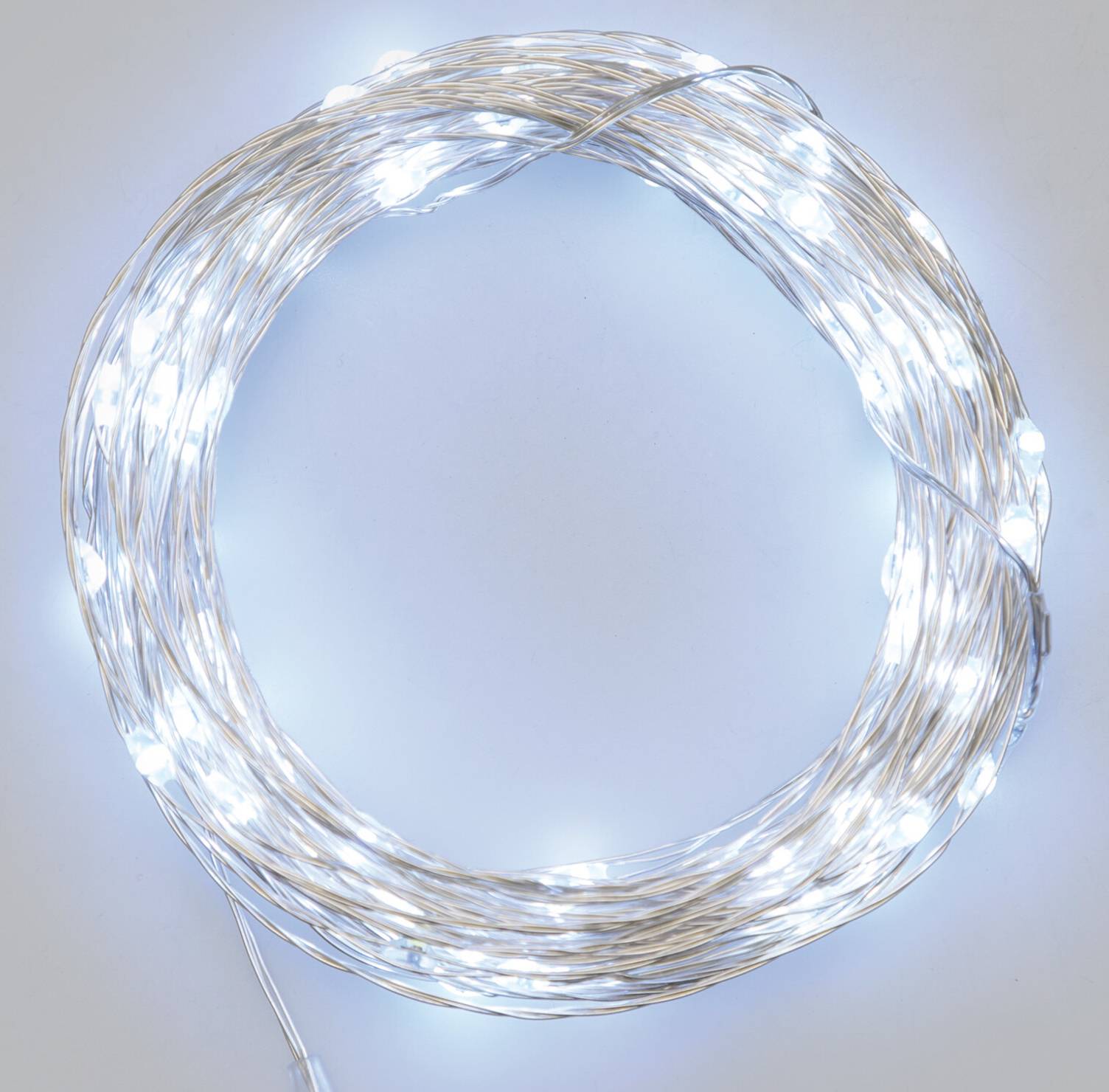 OBI Guirlande lumineuse à 10x LED avec câble Transparent alimentée par piles