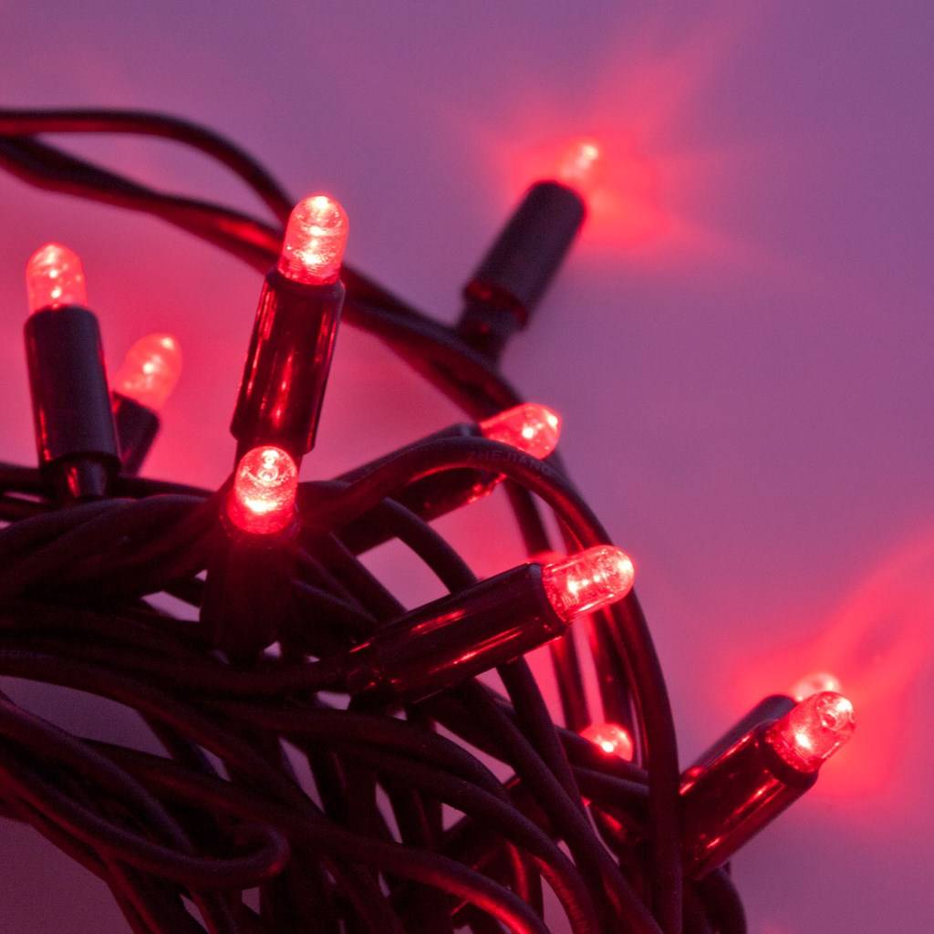 Sans Marque Guirlande Lumineuse Rideau à Lumière LED - 10 m - Rouge à prix  pas cher