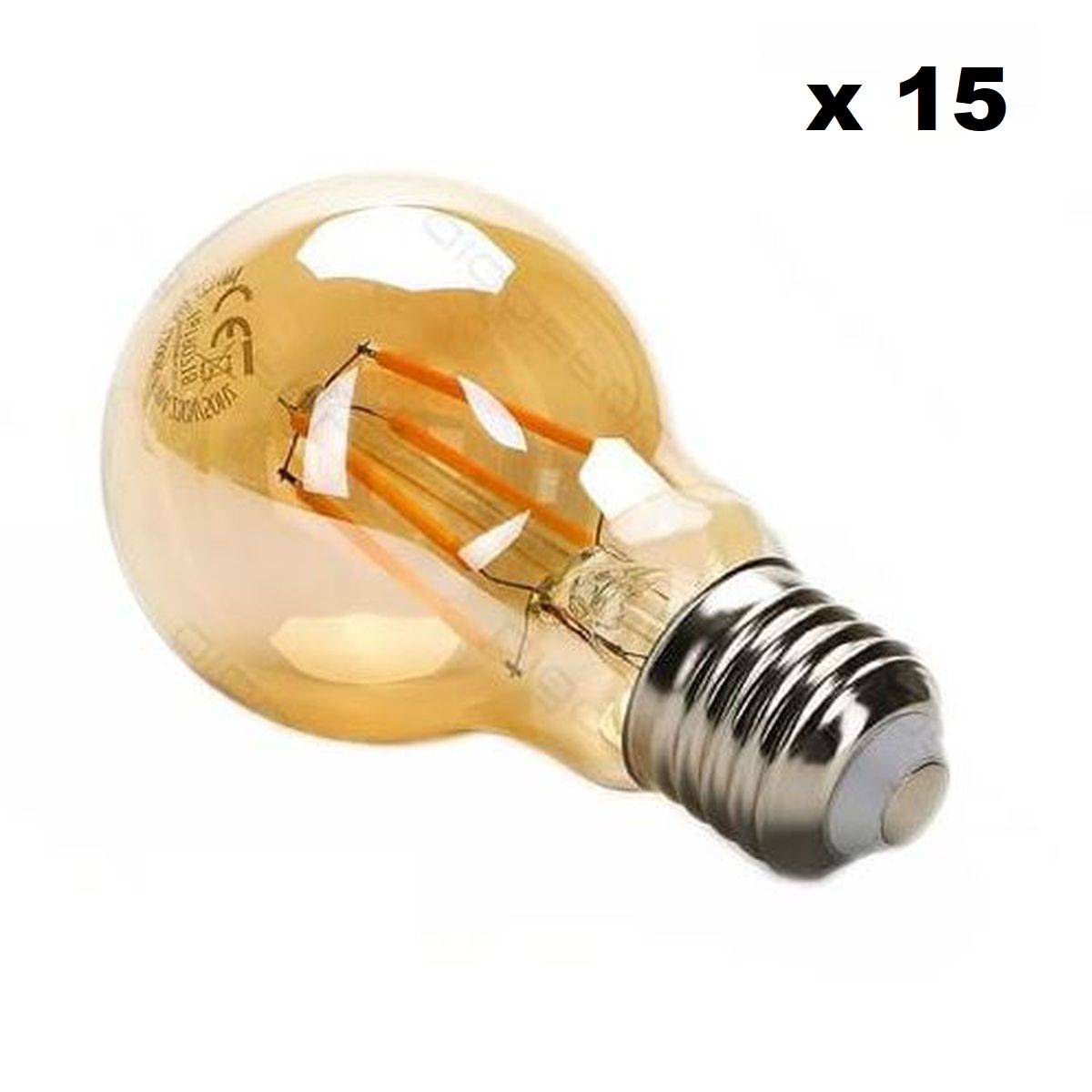 Ampoule LED sphérique jaune pour guirlande 1,5W E27 - Ampoules LED  décoratives - Accessoires pour lampes