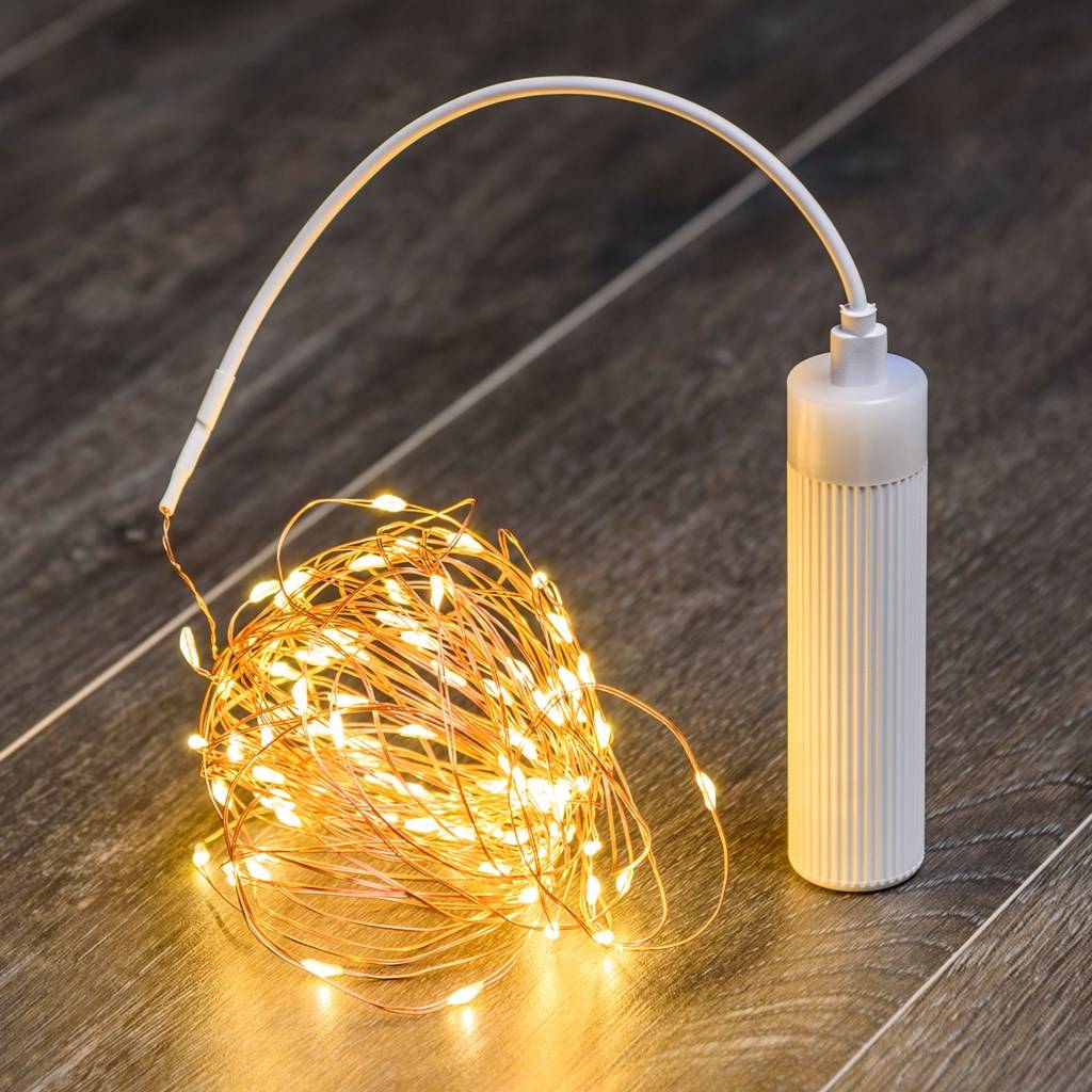 GB 60341: Guirlande lumineuse LED 10 mtr Bobine de fil avec 100