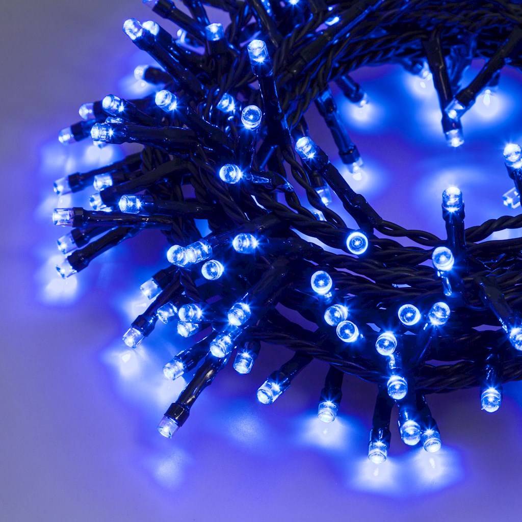 Guirlande lumineuse 40/80 LED 10,4/13 m blanc/bleu stalactite télécommande  minuterie classe de