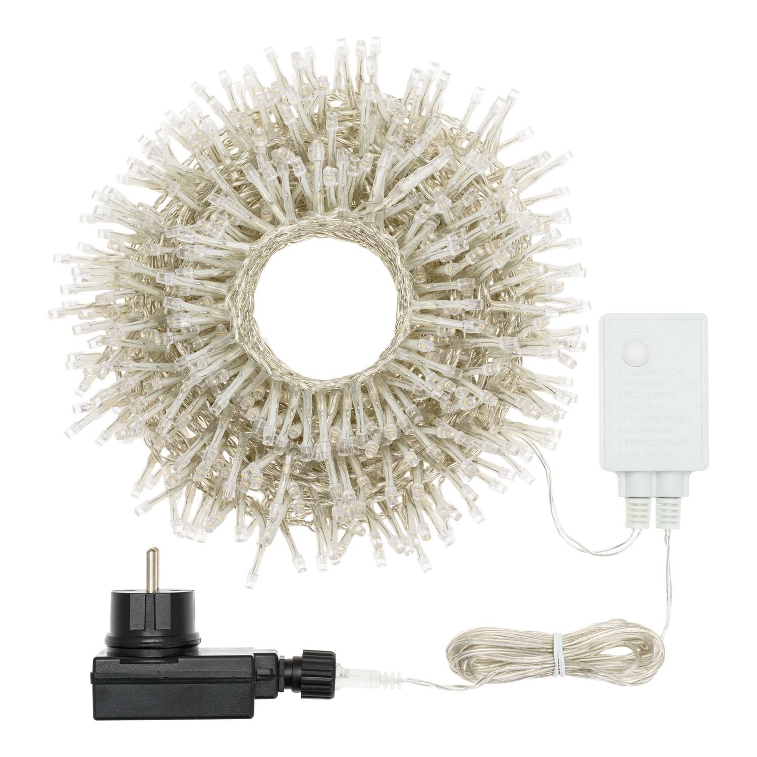 GB 60342: Guirlande lumineuse LED 15 mtr Bobine de fil avec 150 LED,Câbl  chez reichelt elektronik